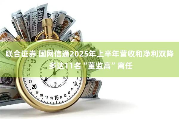 联合证券 国网信通2025年上半年营收和净利双降 多达11名“董监高”离任