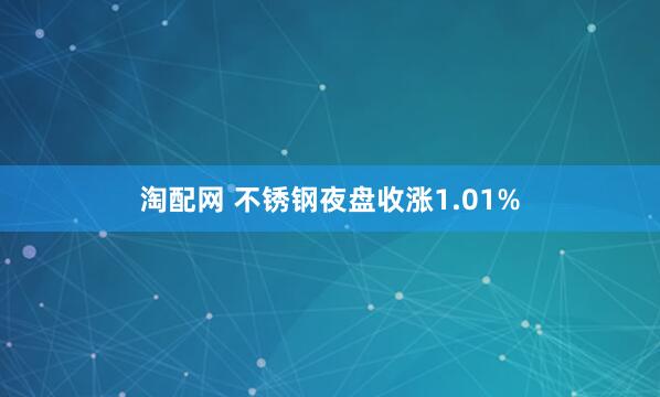 淘配网 不锈钢夜盘收涨1.01%